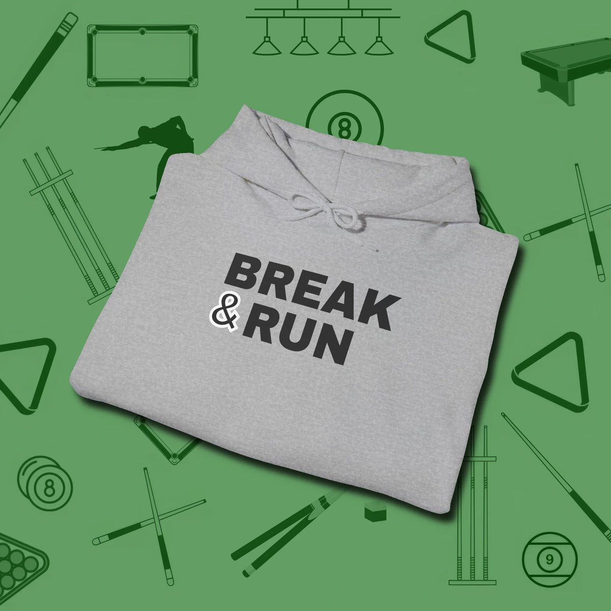 Break & Run Hoodie, folded view, in Sport Grey attitude built for the long haul