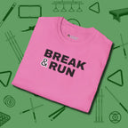 Break & Run T-Shirt, folded view, in Azalea put your best game on display