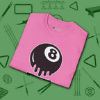 Break Society T-Shirt, in Azalea color, billiards shirt, folded view