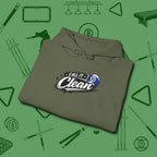 Call It Clean Ten Ball Hoodie, folded view, in Military Green it’s not a hobby — it’s a lifestyle