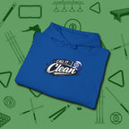 Call It Clean Ten Ball Hoodie, folded view, in Royal fashion with break-and-run energy