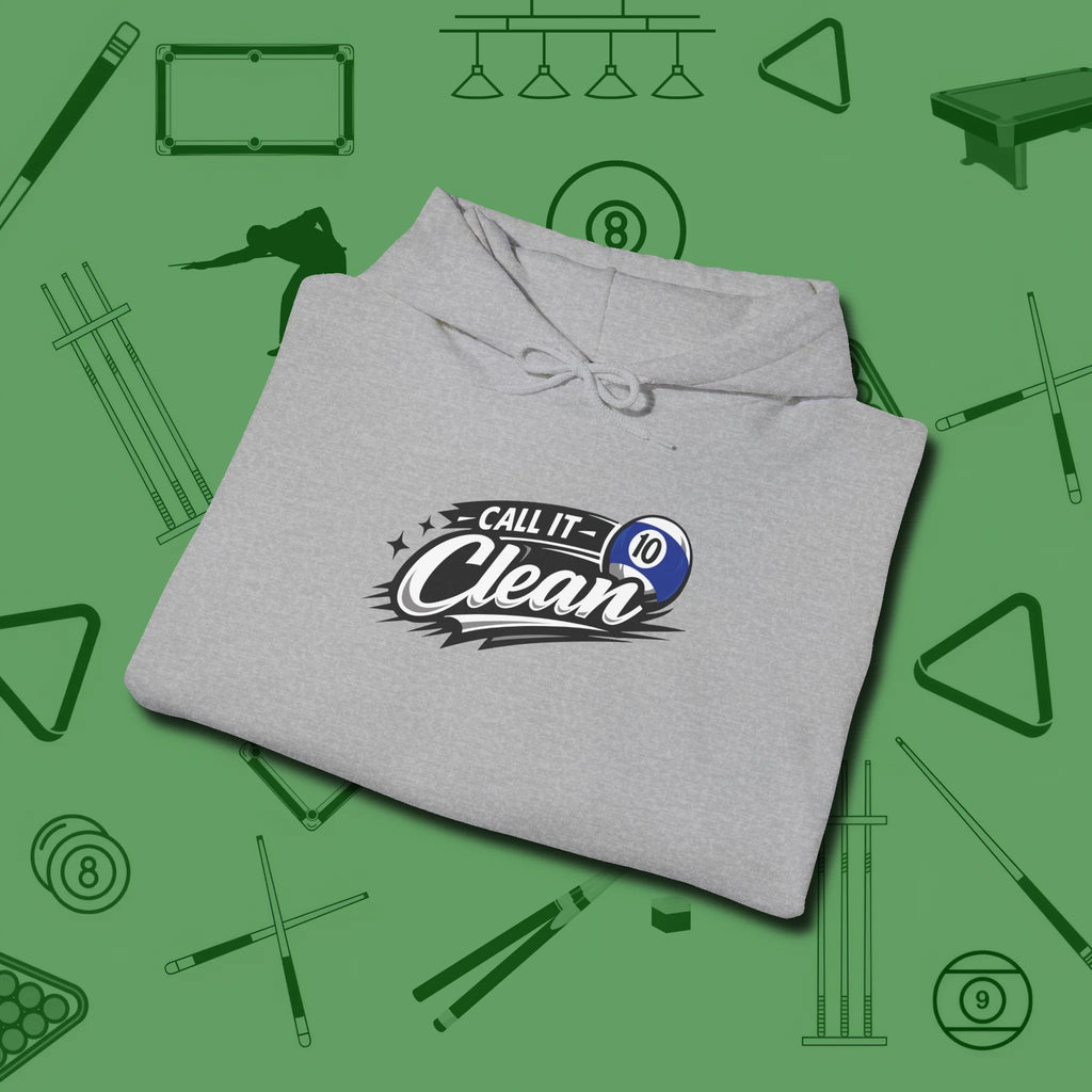 Call It Clean Ten Ball Hoodie, folded view, in Sport Grey attitude built for the long haul