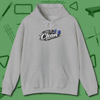Call It Clean Ten Ball Hoodie, front view, in Sport Grey look good while calling your pocket