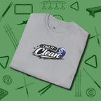 Call It Clean Ten Ball T-Shirt, folded view, in Sport Grey cool enough for a corner pocket finish