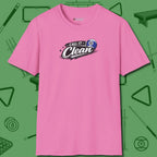Call It Clean Ten Ball T-Shirt, front view, in Azalea cue sports swagger done right