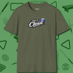 Call It Clean Ten Ball T-Shirt, front view, in Military Green make every shot — and outfit — count