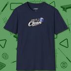 Call It Clean Ten Ball T-Shirt, front view, in Navy what the real shooters wear