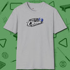 Call It Clean Ten Ball T-Shirt, front view, in Sport Grey fashion with break-and-run energy