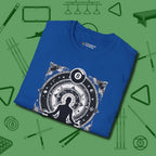 Celestial Zen 8 Ball T-Shirt, folded view, in Royal an extension of your pool persona
