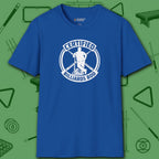 Certified Billiards Bod T-Shirt, in Royal color, pool shirt, front view