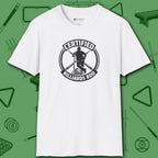 Certified Billiards Bod T-Shirt, in White color, pool shirt, front view