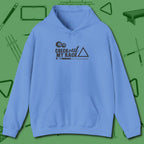 Check Out My Rack Hoodie, front view, in Carolina Blue designed for dead stroke and deadpan looks