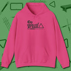 Check Out My Rack Hoodie, front view, in Heliconia your go-to shirt for league night victories