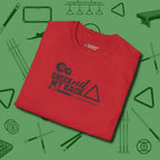 Check Out My Rack T-Shirt, folded view, in Red helps your stroke and your style