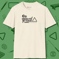 Check Out My Rack T-Shirt, front view, in Natural like your stroke — smooth and deliberate