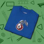 Cherry Eight Ball T-Shirt, folded view, in Royal table-tested, street-approved style