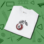 Cherry Eight Ball T-Shirt, folded view, in White table-tested, street-approved style