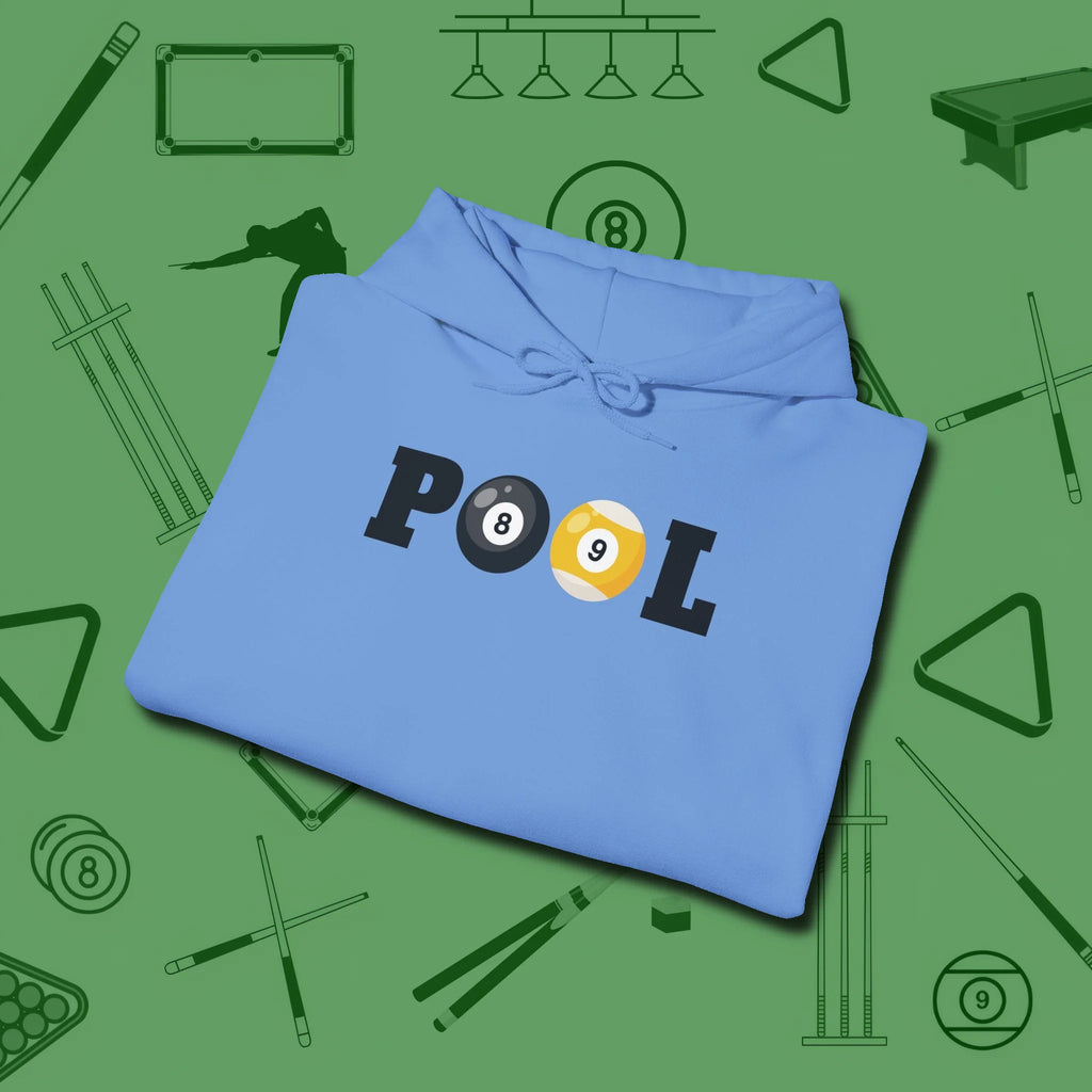 Classic Hoodie, folded view, in Carolina Blue like your stroke — smooth and deliberate