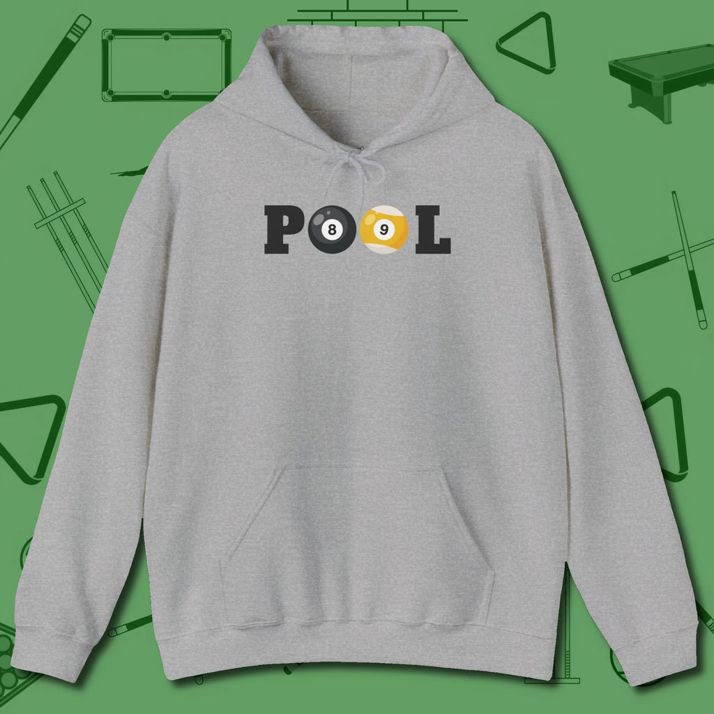 Classic Hoodie, front view, in Sport Grey perfect for players with quiet fire