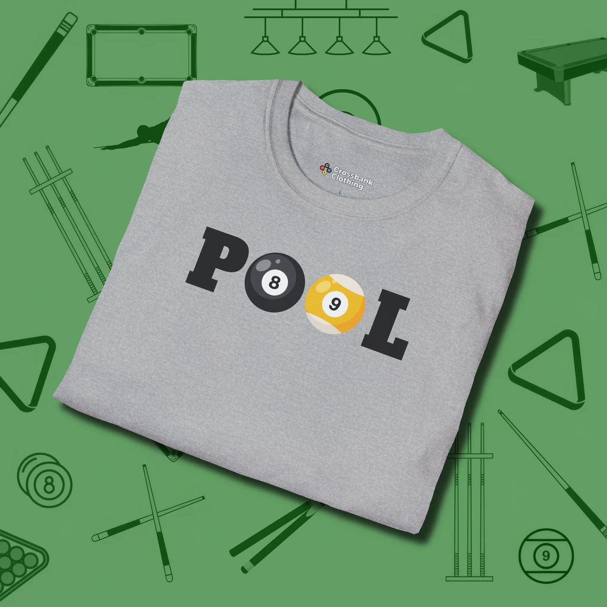 Classic T-Shirt, folded view, in Sport Grey precise, confident, always in control