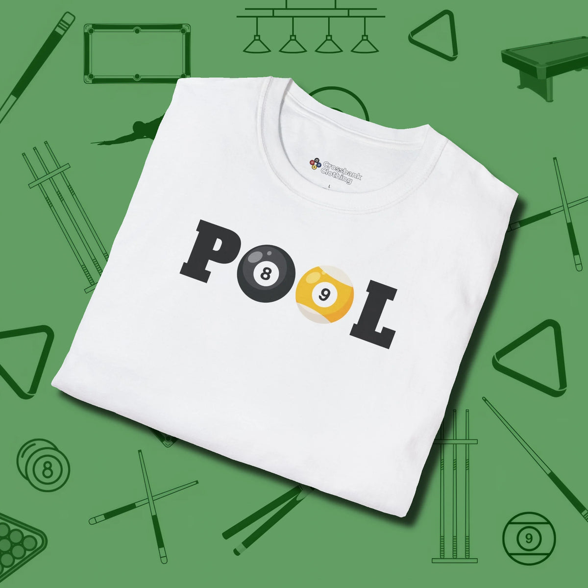 Classic T-Shirt, folded view, in White precise, confident, always in control