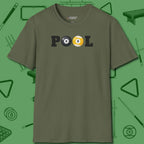 Classic T-Shirt, front view, in Military Green break, run out, turn heads — repeat