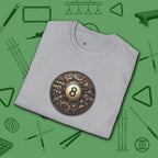 Clockwork Eight Ball T-Shirt, in Sport Grey color, billiards shirt, folded view