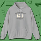 Continuous Run Club Hoodie, in Sport Grey color, billiards hoodie, front view