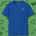 Cue & Bones T-Shirt, front view, in Navy understated gear for confident players