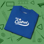 Cue Control T-Shirt, folded view, in Royal table-tested, street-approved style