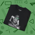 Dead Stroke T-Shirt, folded view, in Black classic cue style, no gimmicks