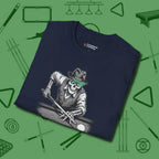 Dead Stroke T-Shirt, folded view, in Navy ideal for clean hits and clean fits