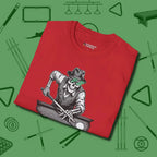 Dead Stroke T-Shirt, folded view, in Red from chalk to clutch, look the part
