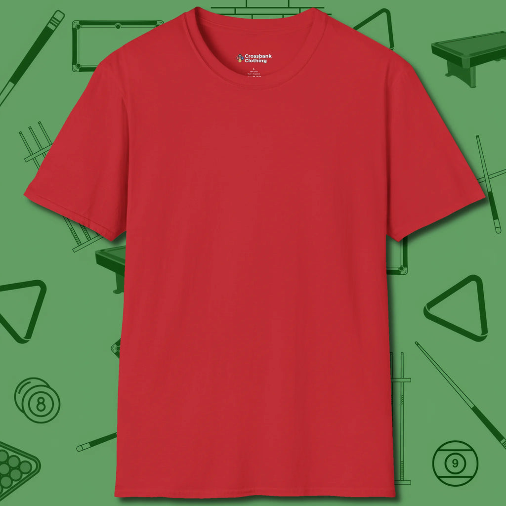 Demon Skull Eight T-Shirt, front view, in Red