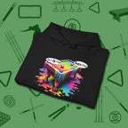 Don't Do Drugs Table Hoodie, folded view, in Black what champions wear between racks
