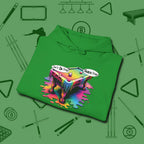 Don't Do Drugs Table Hoodie, folded view, in Irish Green tough like your favorite break cue