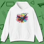 Don't Do Drugs Table Hoodie, front view, in White perfect for players with quiet fire