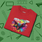 Don't Do Drugs Table T-Shirt, folded view, in Red stitched for cue discipline and cool confidence