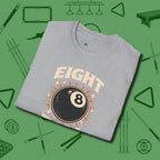 Eight Ball Classic T-Shirt, folded view, in Sport Grey strike fear with swagger and precision