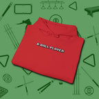 8 Ball Hoodie, folded view, in Red it’s not a hobby — it’s a lifestyle