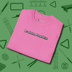 8 Ball T-Shirt, folded view, in Azalea helps your stroke and your style
