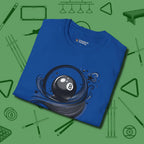 Eight Ball Ribbons & Stars T-Shirt, folded view, in Royal what champions wear between racks