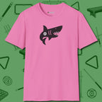 Eight Ball Shark T-Shirt, front view, in Azalea table-tested, street-approved style