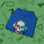 Eight Ball Skull Hoodie, folded view, in Royal make every shot — and outfit — count