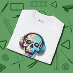 Eight Ball Skull T-Shirt, folded view, in White dress for the shot you want to take