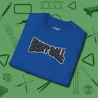 Eight Ball Letters T-Shirt, folded view, in Royal ideal for clean hits and clean fits