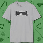 Eight Ball Letters T-Shirt, front view, in Sport Grey not your average 8-ball graphic tee
