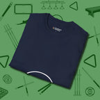 Eight Ball Tummy T-Shirt, folded view, in Navy ideal for clean hits and clean fits
