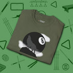 Howling Wolf T-Shirt, in Military Green color, billiards shirt, folded view