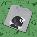 Howling Wolf T-Shirt, in Sport Grey color, billiards shirt, folded view